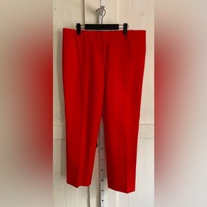 Ann Taylor Red Ankle Dress Pants Sz 12
